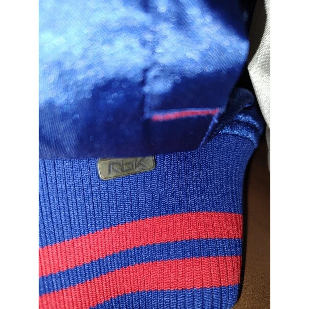 Vintage lot of 3 : Reebok NY Giants Jacket Sz M & WWF Cheetah & NY Sport Gloves